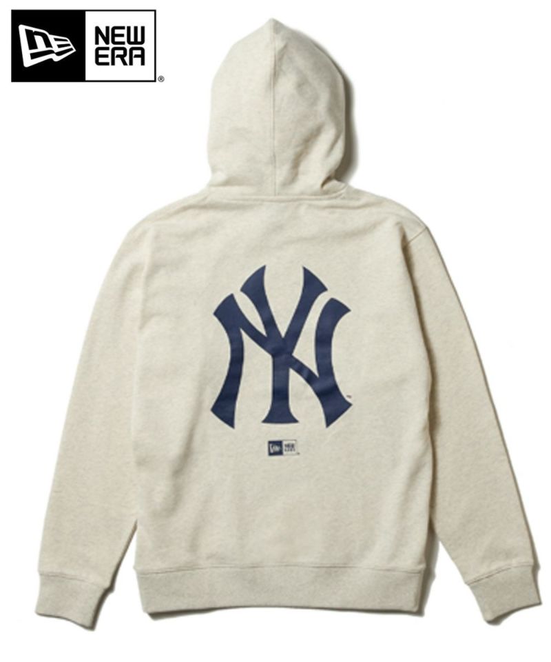 NEW ERA ニューエラ パーカー 裏毛 スウェット プルオーバーフーディー MLB Apparel ニューヨーク・ヤンキース オートミール 14324636 トップス フーディー プルオーバー ロゴ MLB NY コットン メンズ レディース ユニセックス