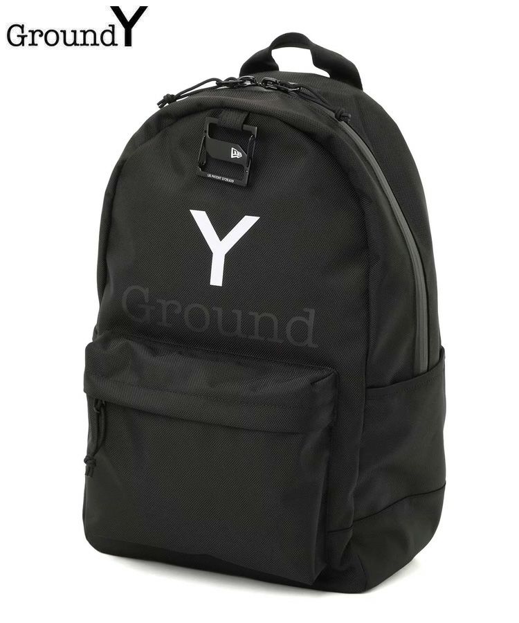 Ground Y × NEWERA LIGTH PACK 27L GY LOGO / ブラック [GO-I50-953-1-02]