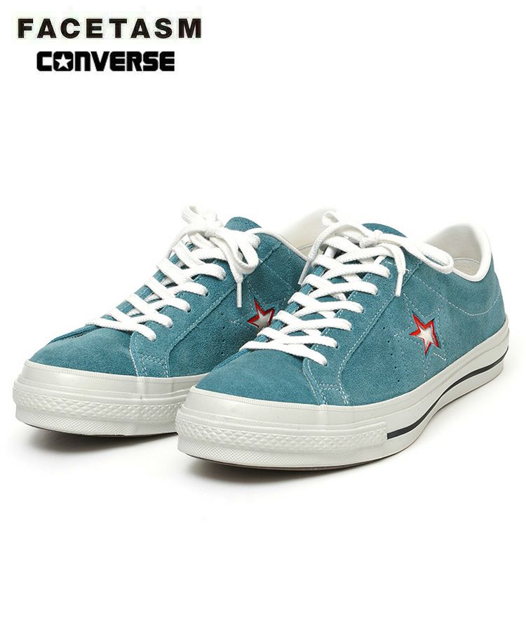 FACETASM×CONVERSE ONE STAR J SUEDE FC / ブルーグレー [KR-SHO