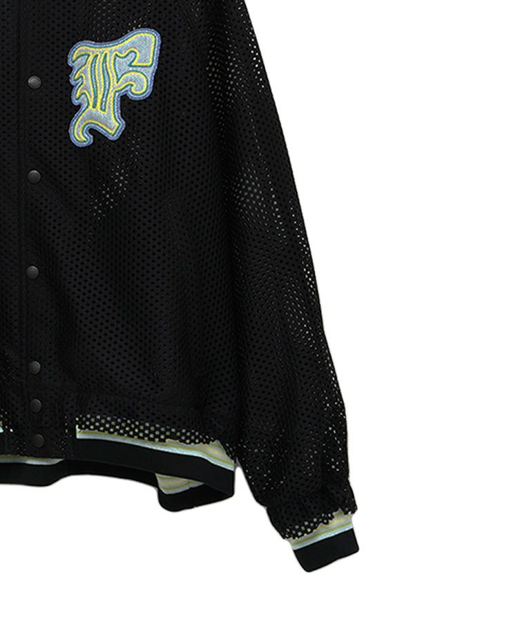 MESH STADIUM JACKET / ブラック [NAT-JK-M08]