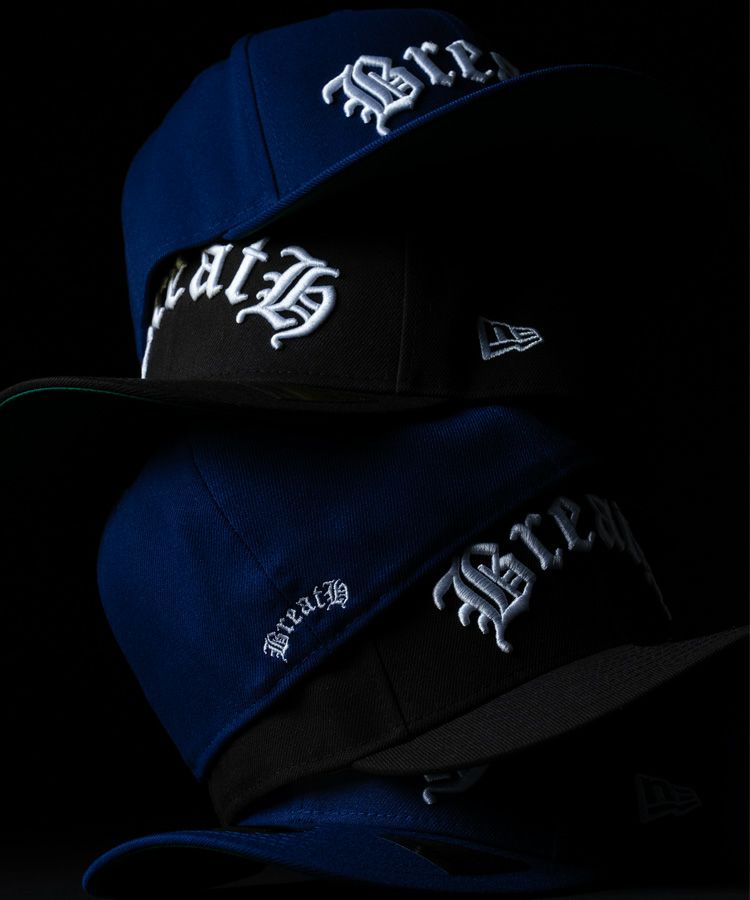 BREATH × NEW ERA OLD ENGLISH LOGO 7 3/8 BREATH (NEW ERA OLD ENGLISH LOGO 59FIFTY) ROYAL - FAMLEST