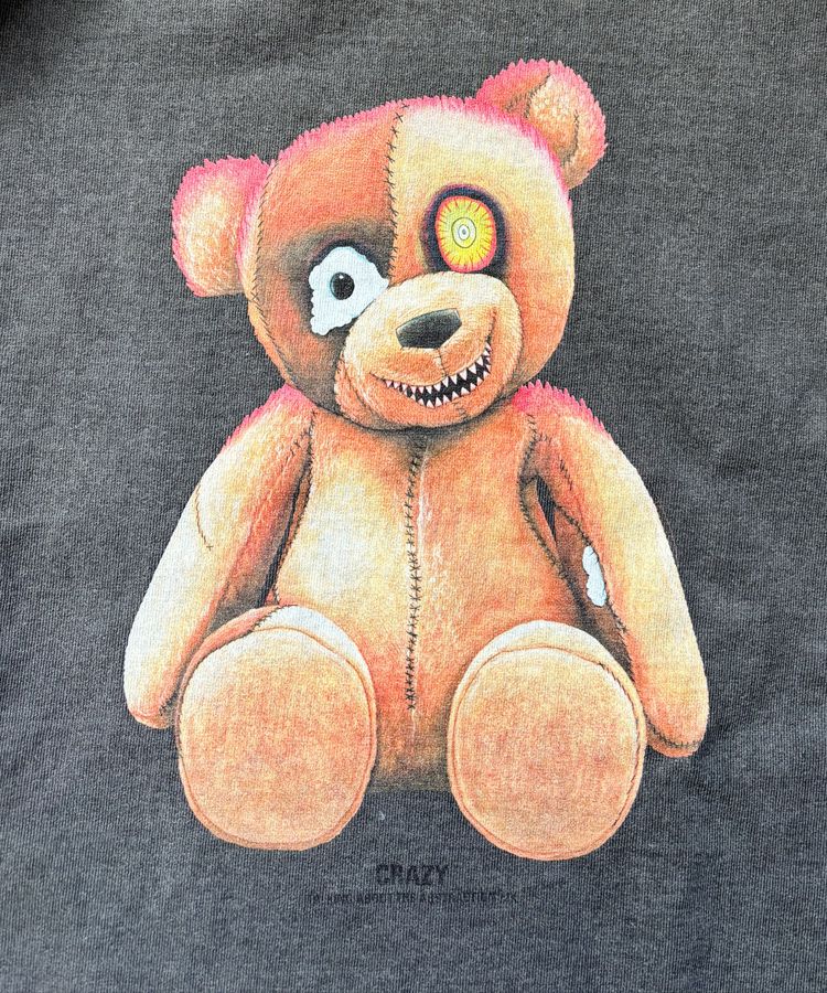 CRAZY BEAR TEE / ブラック [2526AW-T-010B]