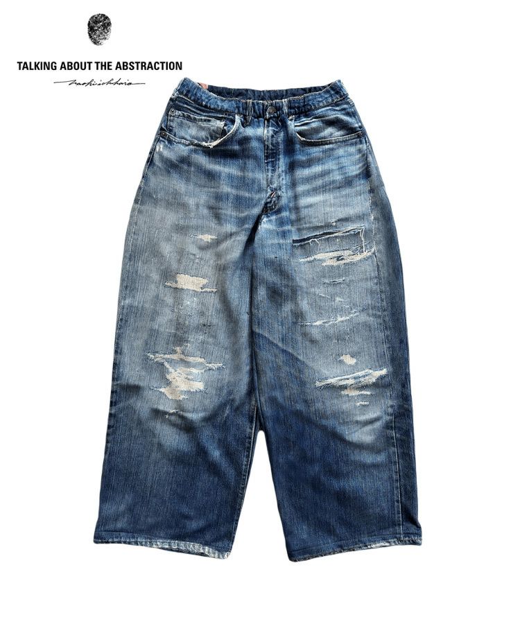 デニム・ジーパン No.0412 blue black washing denim PT Denim