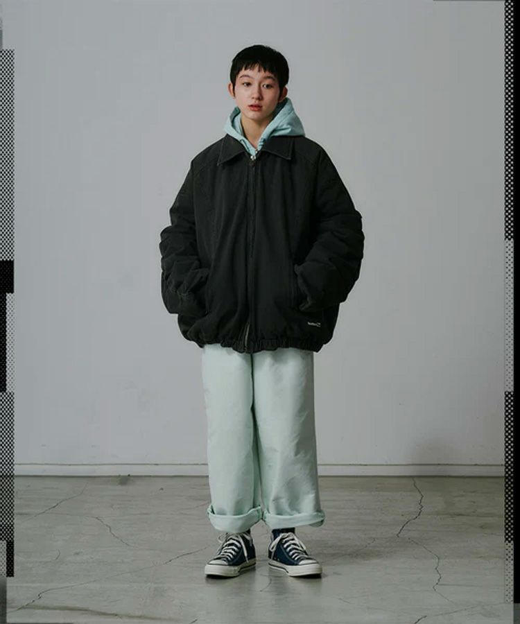 BIG WASHED JACKET / チャコール [JOO-JK-M05]