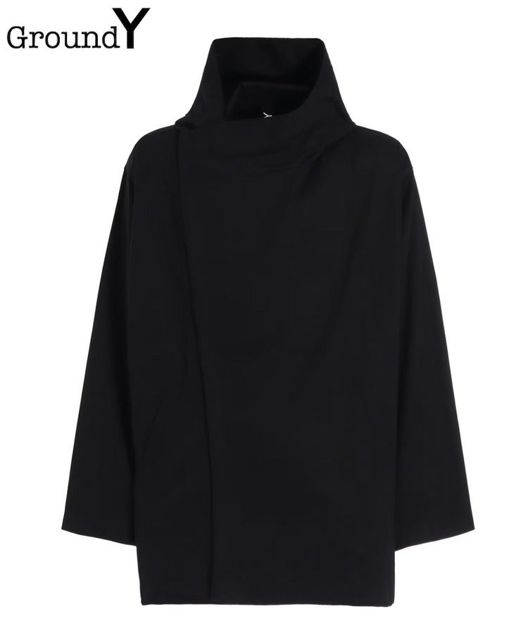 Ground Y グラウンドワイ Collar rib Long shirt Ground Y（グラウンド