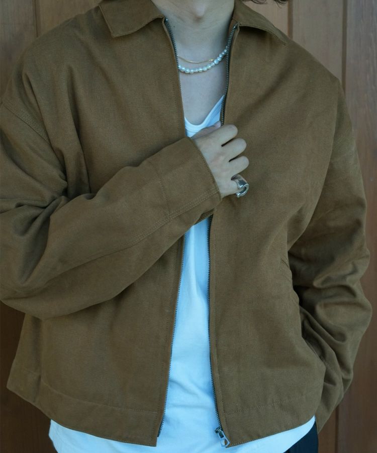 DUCK WOOL SHORT JACKET / ブラウン [ALV-90141]