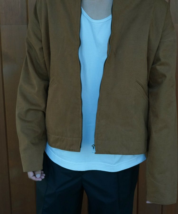 DUCK WOOL SHORT JACKET / ブラウン [ALV-90141]