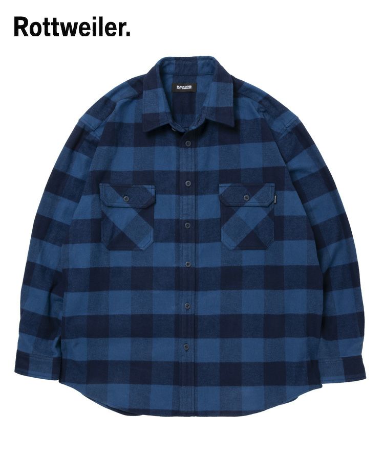 スタイライズ（STYLISE）/R9 BUFFALO CHECK SHIRT / ブルー [RW25A0206] R9 BUFFALO CHECK SHIRT / ブルー [RW25A0206]