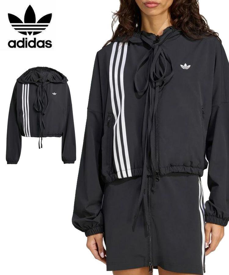 adidas ORIGINALS RIBBON TRACKTOP / ブラック [JX2698]