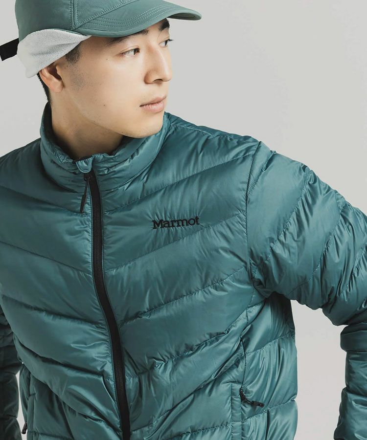 Marmot ダウンジャケット 800Fill 緑 Lサイズ 750FP Able Down Jacket