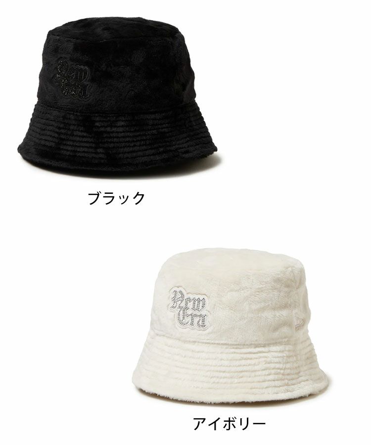 バケット01 セーラーブリム Micro Fur Rhinestone ブラック バケット01 セーラーブリム Micro Fur Rhinestone ブラック セーラー