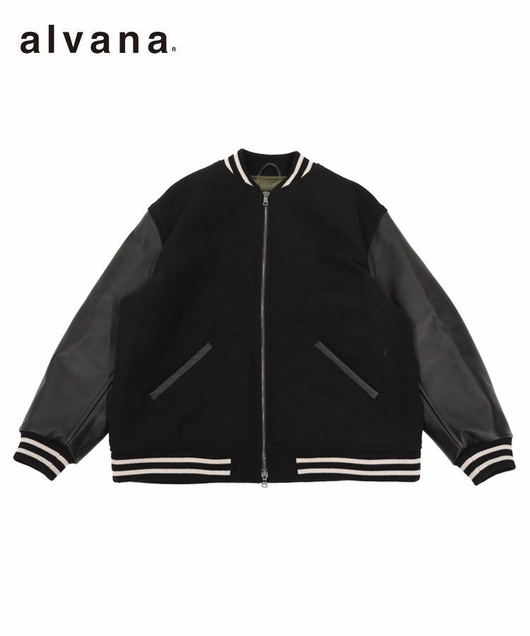 スタイライズ（STYLISE）/WOOL MOHAIR COWHIDE LEATHER JACKET / ブラック [ALV−001 000000004956-01-l.jpg?t=