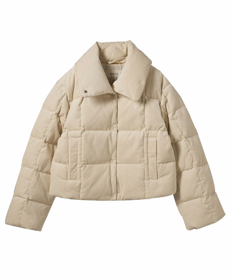 トリイユキダウンアイボリー CORDUROY INSULATION DOWN PUFFER JACKET (ダウンジャケット